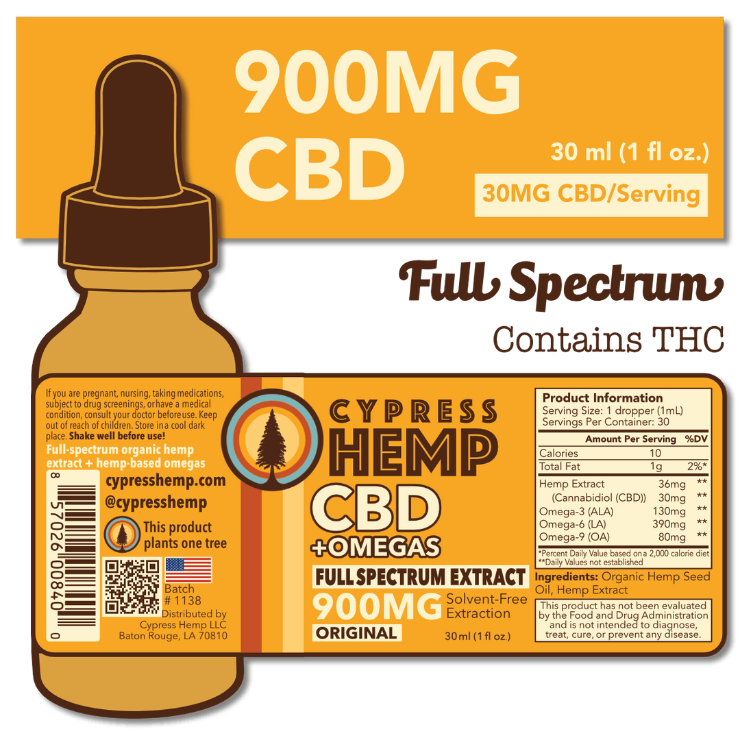 Cypress Hemp Broad Spectrum 1800mg CBD Drops Pharm + CBD Shop